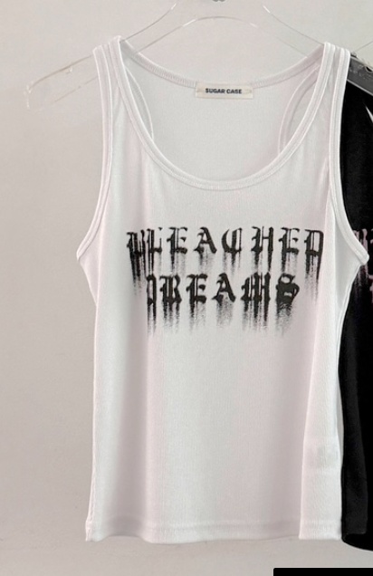 MORAN/MOSCO/SUGAR CASE韓國直郵實拍女裝新款推薦吊帶背心羅紋MORAN/MOSCO/SUGAR CASE吊帶/背心