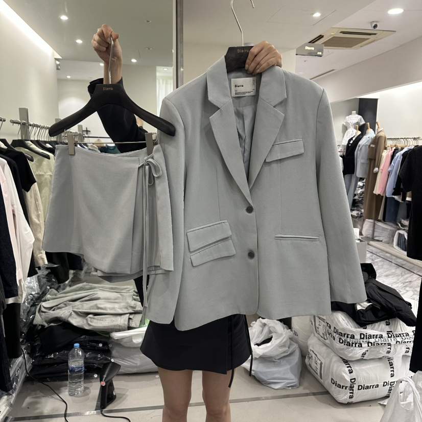 DIARRA韓國直郵實拍女士新款26春夏休閑推薦套裝兩件套口袋DIARRA套裝