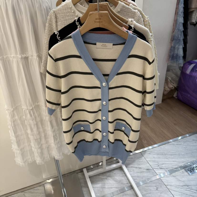 ABLESTUDIO韓國直郵實拍女士新品休閑時尚熱賣推薦針織衫ABLESTUDIO針織衫