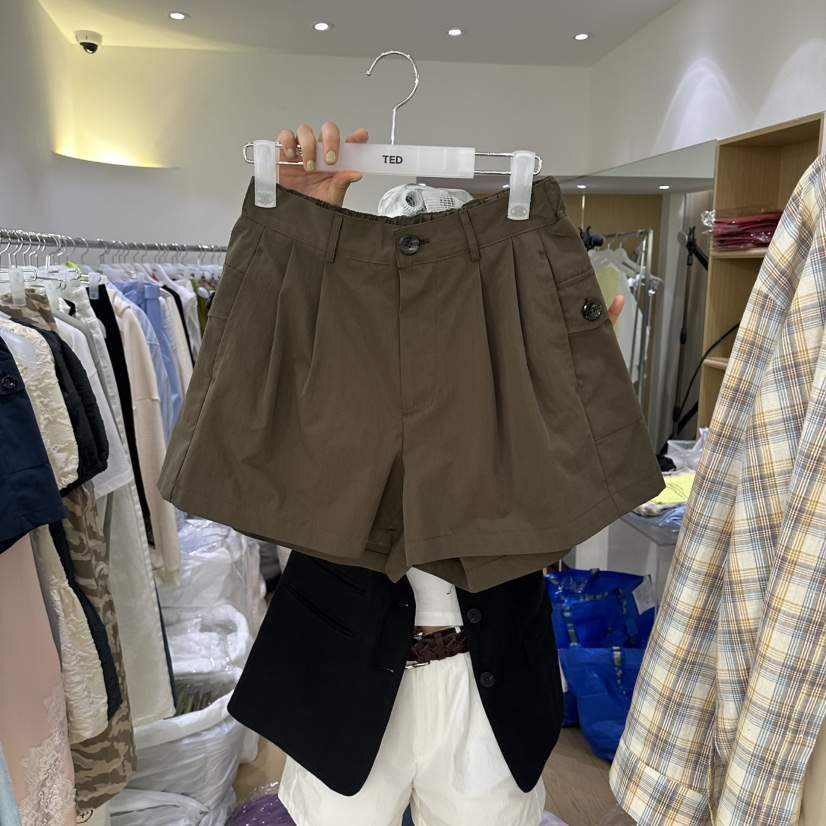 TED韓國直郵女裝新款推薦休閑職業26春夏短褲不含腰帶口袋TED短褲