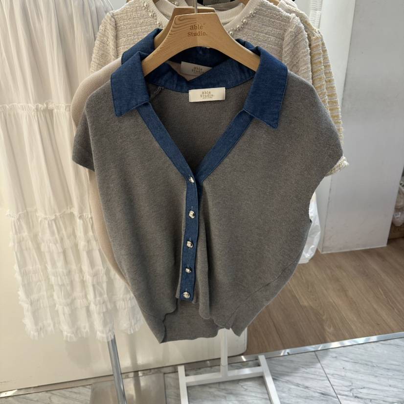 ABLESTUDIO韓國東大門代購女士新品休閑熱賣人氣26春夏馬甲ABLESTUDIO馬甲