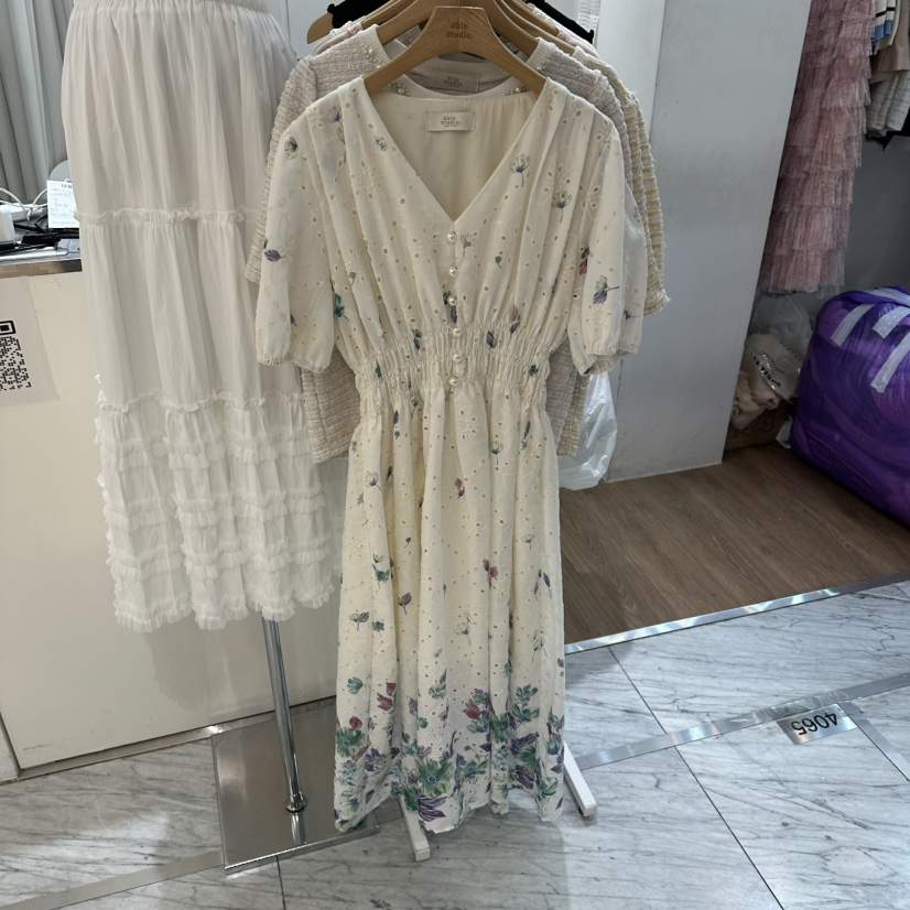 ABLESTUDIO韓國直郵女裝新款職業熱賣推薦時尚休閑連衣裙棉ABLESTUDIO連衣裙