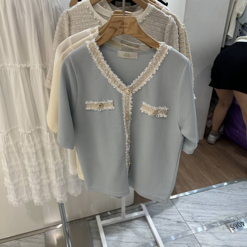 ABLESTUDIO韓國東大門直郵女士新品休閑26春夏人氣針織衫ABLESTUDIO針織衫