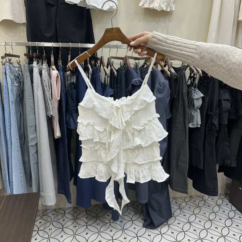 BAMBOLINA韓國直郵實拍女裝新款26春夏推薦人氣休閑吊帶背心BAMBOLINA吊帶/背心