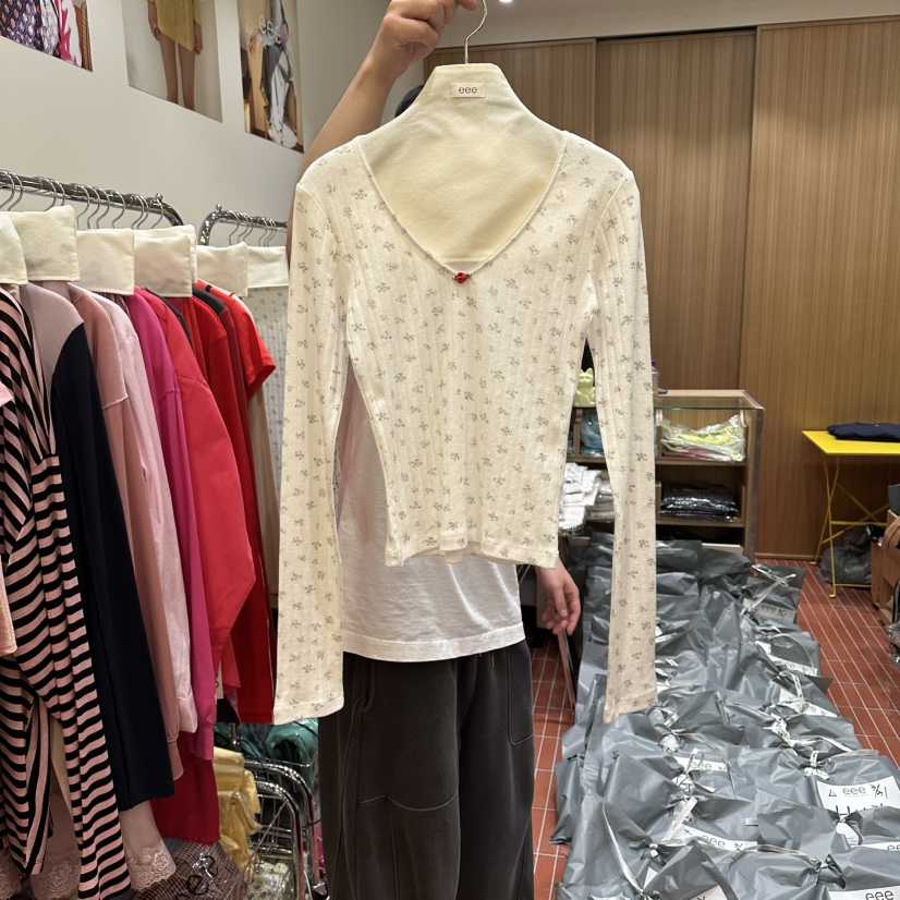 EEE韓國直郵女裝新款職業休閑時尚26春夏熱賣推薦長袖T恤EEE長袖T恤