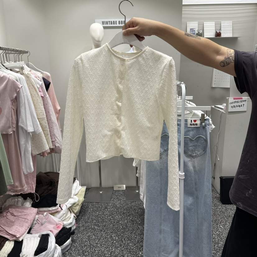 VINTAGE 888韓國東大門直郵女裝新款休閑推薦針織衫開衫VINTAGE888/TRIPLE EIGHT針織衫