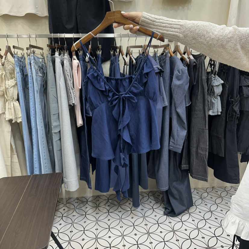 BAMBOLINA韓國東大門直郵女裝新品休閑推薦26春夏吊帶背心BAMBOLINA吊帶/背心