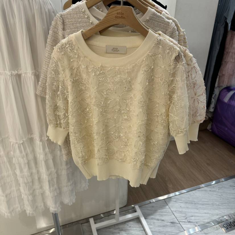 ABLESTUDIO韓國直郵女士新品人氣熱賣職業休閑時尚針織衫ABLESTUDIO針織衫