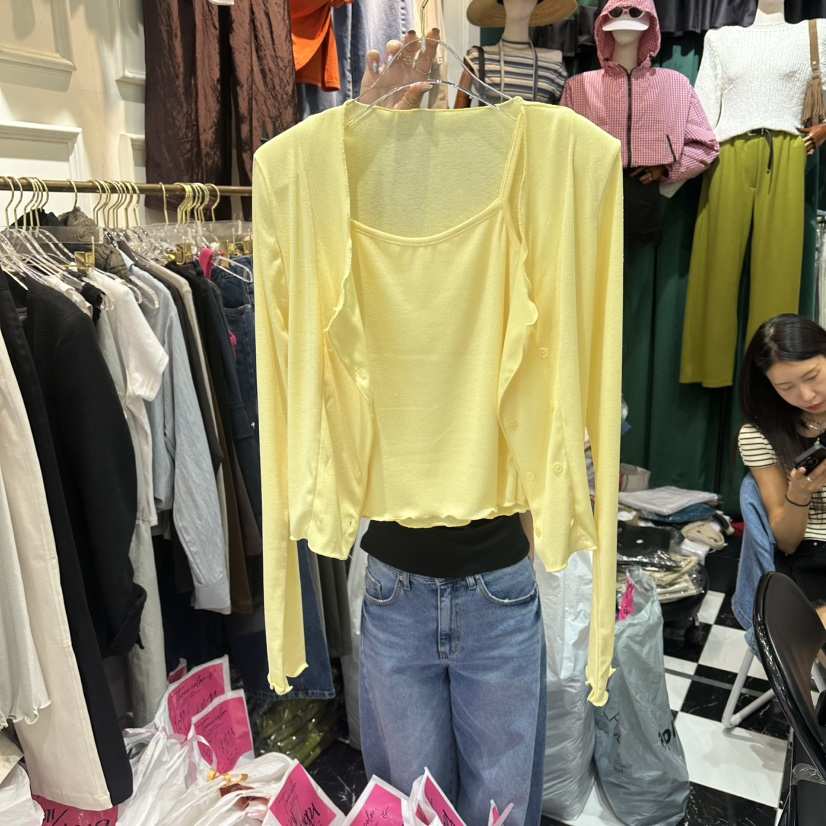 3COLOR韓國代購女裝新品休閑套裝兩件套Three color套裝