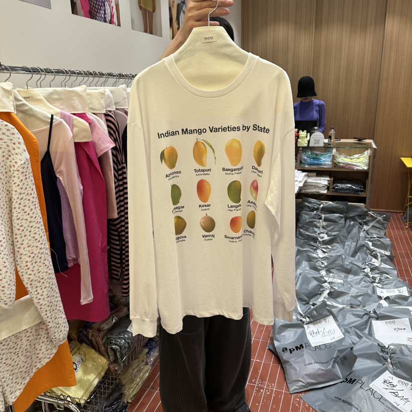 EEE韓國東大門直郵女裝新品推薦休閑職業人氣26春夏長袖T恤EEE長袖T恤