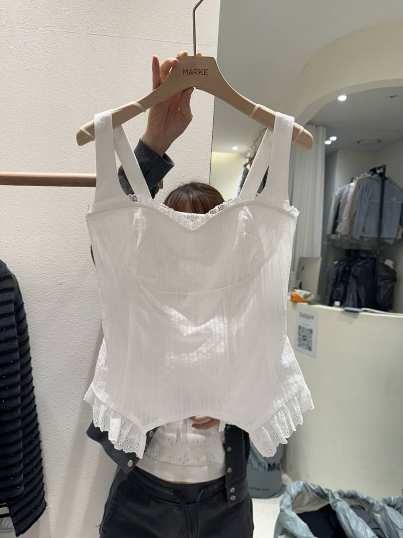 MARKE-P韓國直郵女裝新品職業推薦26春夏休閑吊帶背心蕾絲MARKE-P吊帶/背心