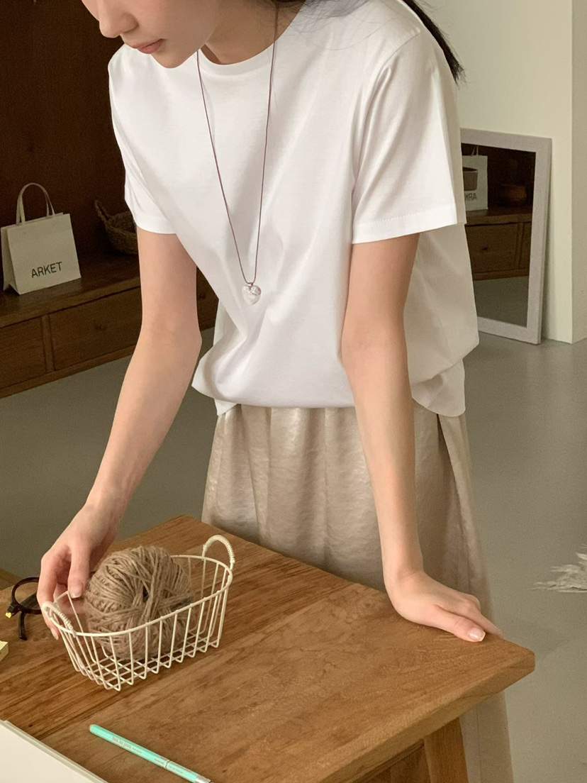 BINUS韓國直郵實拍女裝新品26春夏人氣推薦職業休閑時尚T恤BINUST恤