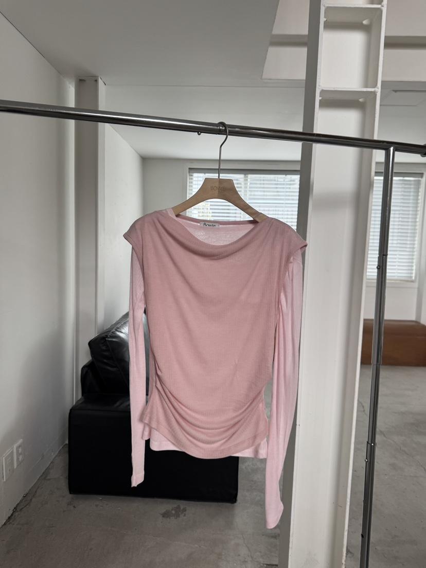 BOWIE韓國東大門直郵女裝新款26春夏休閑推薦熱賣長袖T恤BOWIE長袖T恤