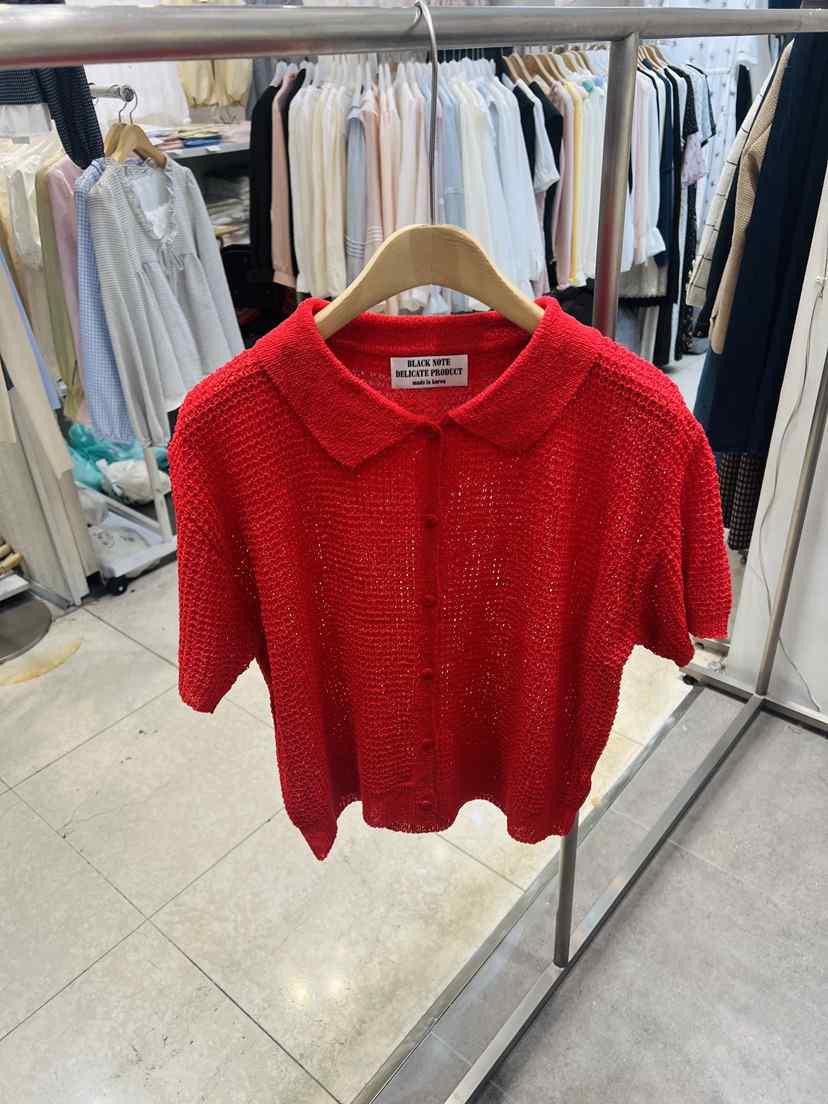 BLACK NOTE韓國東大門直郵女士新品26春夏職業針織衫華夫格BLACK NOTE針織衫