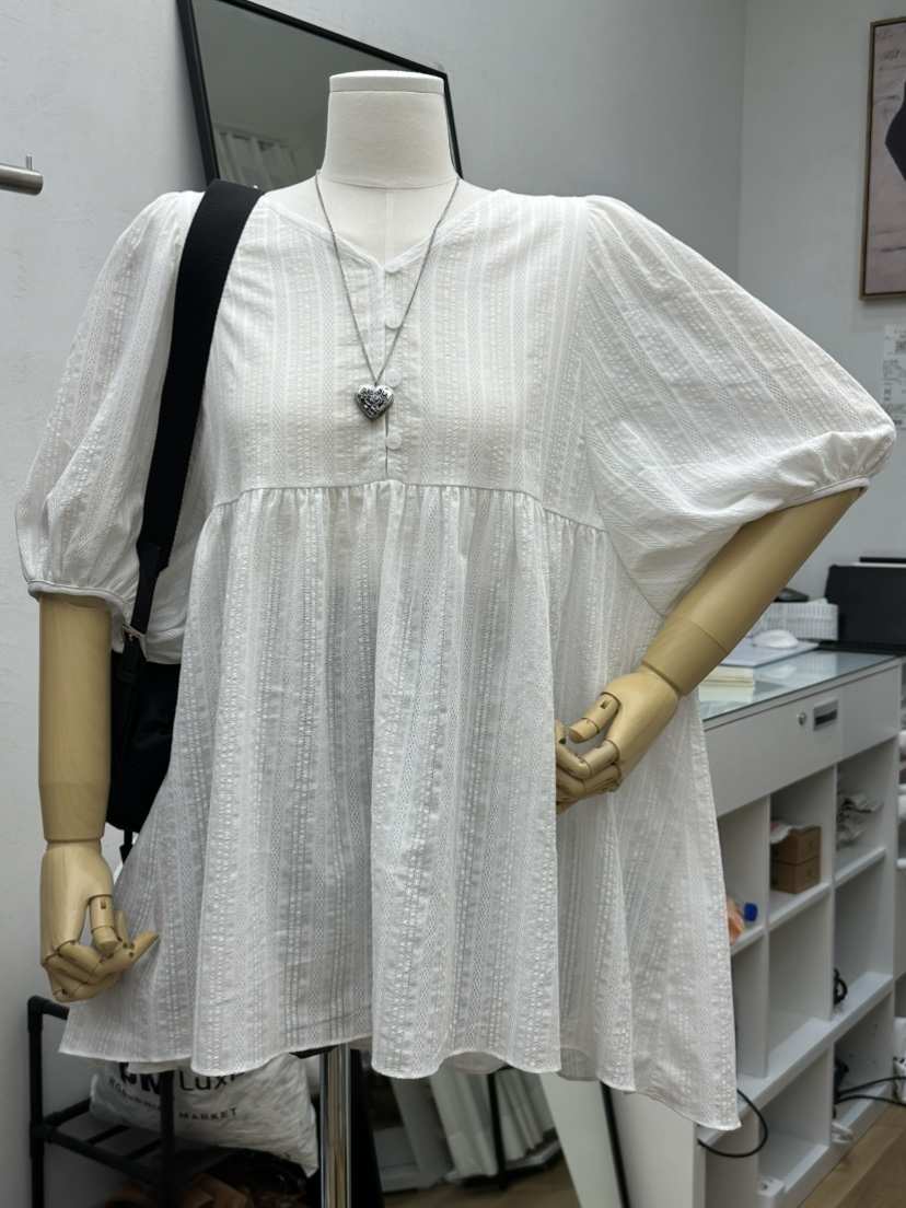 RE:FRESH-L韓國東大門代購女士新品休閑襯衫蕾絲衫不含配飾RE:FRESH襯衫/蕾絲衫