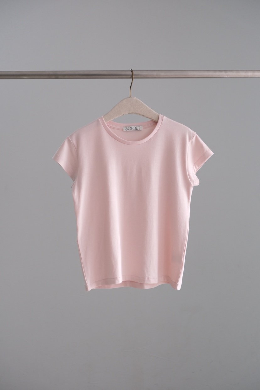 SORBET/FLAT WHITE韓國直郵實拍女士新品熱賣推薦職業T恤SORBET/FLAT WHITET恤