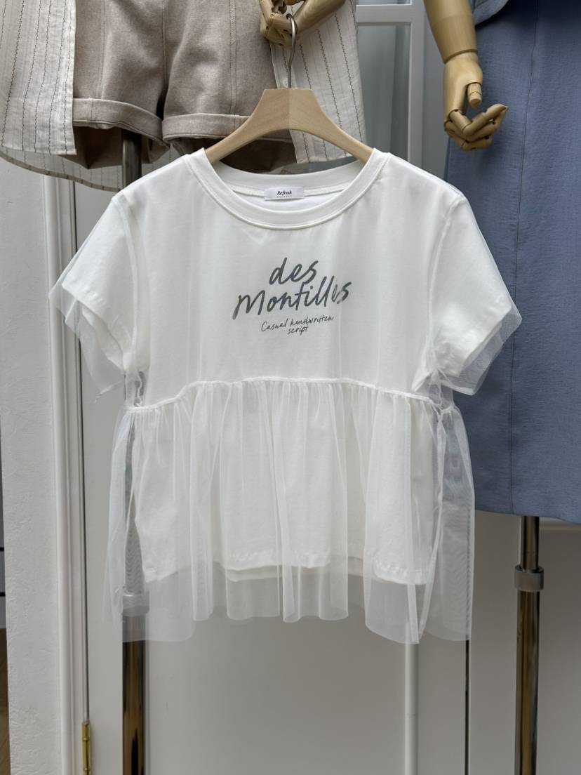 RE:FRESH-L韓國代購女裝新品職業時尚推薦26春夏熱賣T恤RE:FRESHT恤