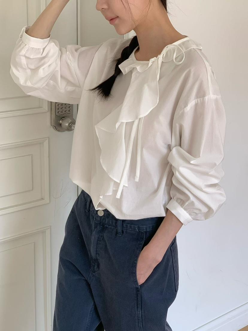 BINUS韓國東大門直郵女裝新款職業人氣26春夏時尚襯衫蕾絲衫BINUS襯衫/蕾絲衫