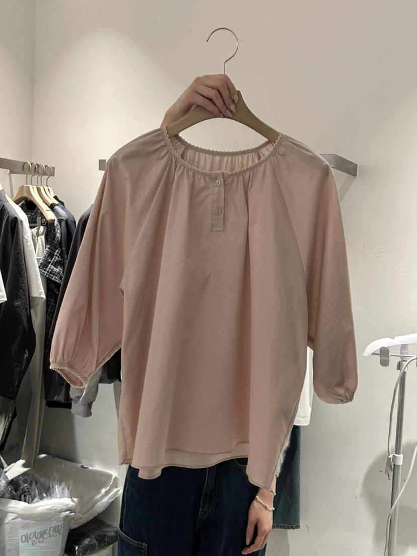 PEPPER-L韓國直郵女裝新款時尚人氣26春夏休閑襯衫蕾絲衫PEPPER襯衫/蕾絲衫