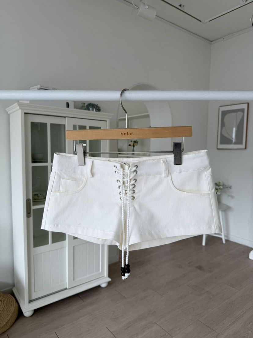 SOLAR韓國東大門直郵女士新款熱賣26春夏時尚休閑短褲鏤空SOLAR短褲