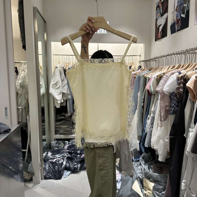 BERTHA東大門實拍女裝新品26春夏推薦人氣熱賣吊帶背心蕾絲BERTHA吊帶/背心