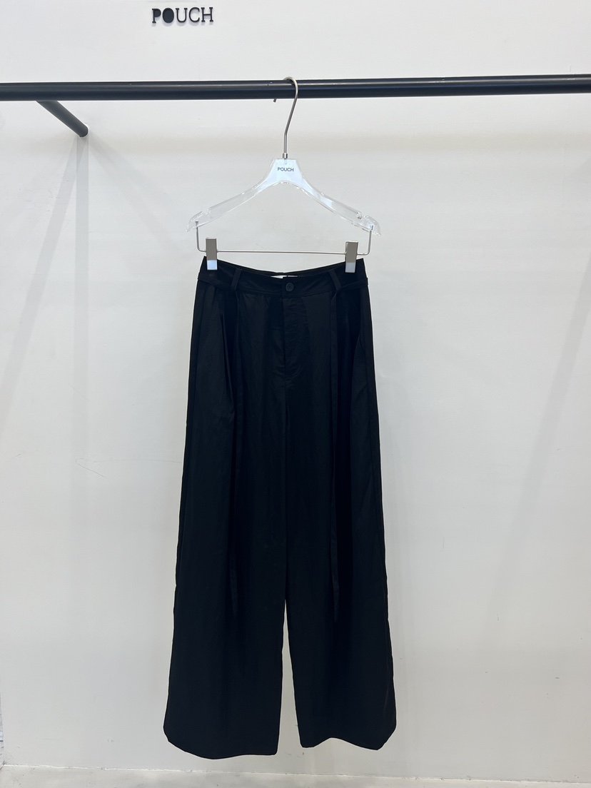 POUCH韓國直郵女裝新品熱賣26春夏休閑推薦時尚休閑褲含腰繩POUCH休閑褲