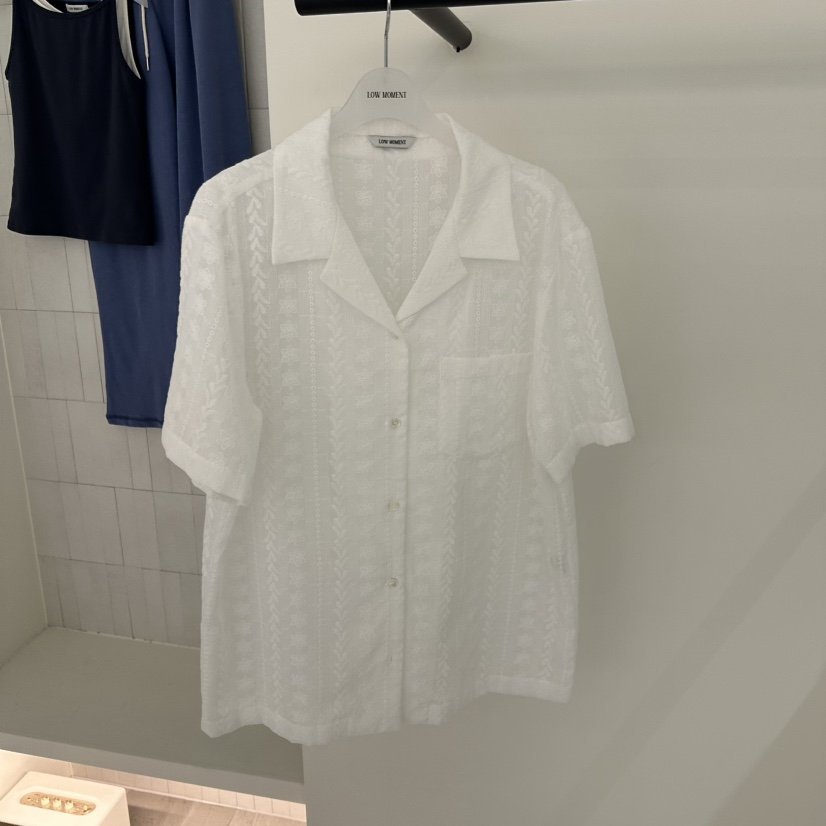 LOW MOMENT韓國代購女士新品推薦熱賣休閑26春夏襯衫蕾絲衫LOW MOMENT襯衫/蕾絲衫