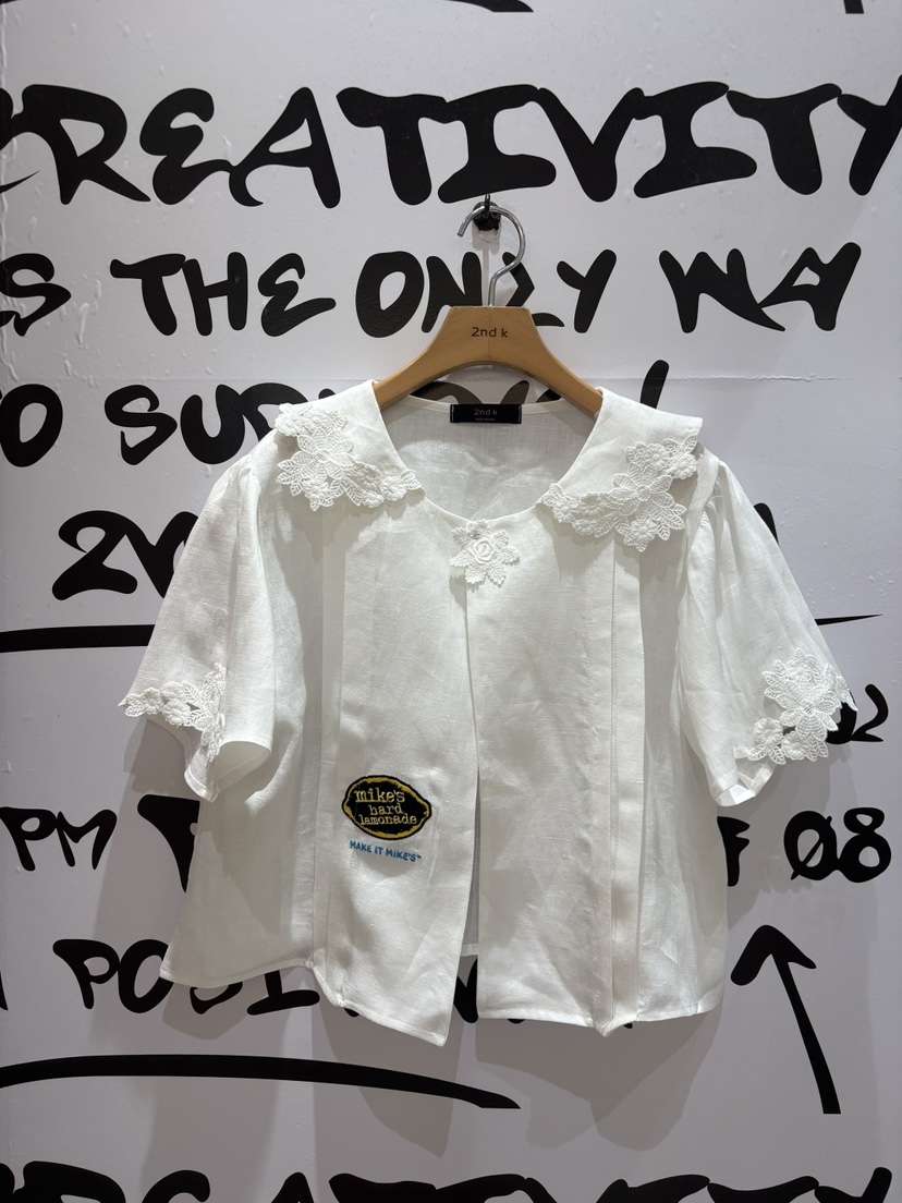 2ND K韓國直郵實拍女士新品時尚職業熱賣人氣襯衫蕾絲衫2ND K襯衫/蕾絲衫