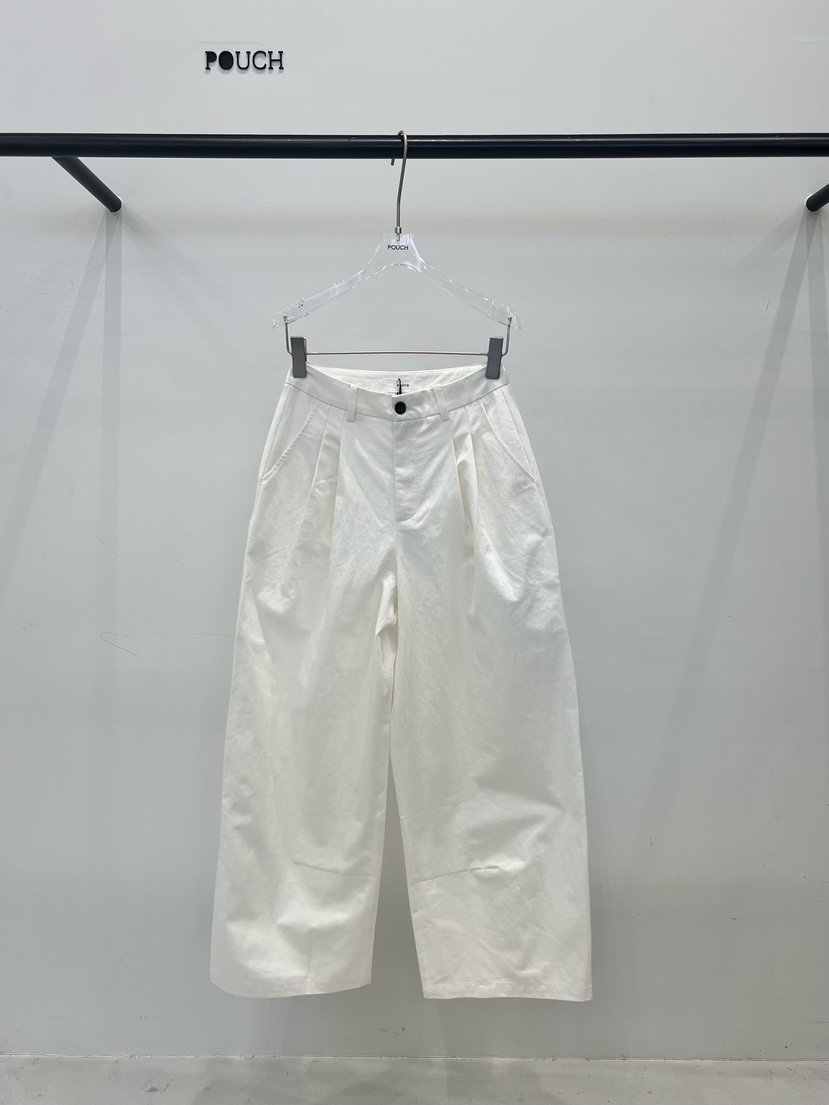 POUCH韓國直郵實拍女士新品時尚26春夏推薦熱賣休閑休閑褲POUCH休閑褲