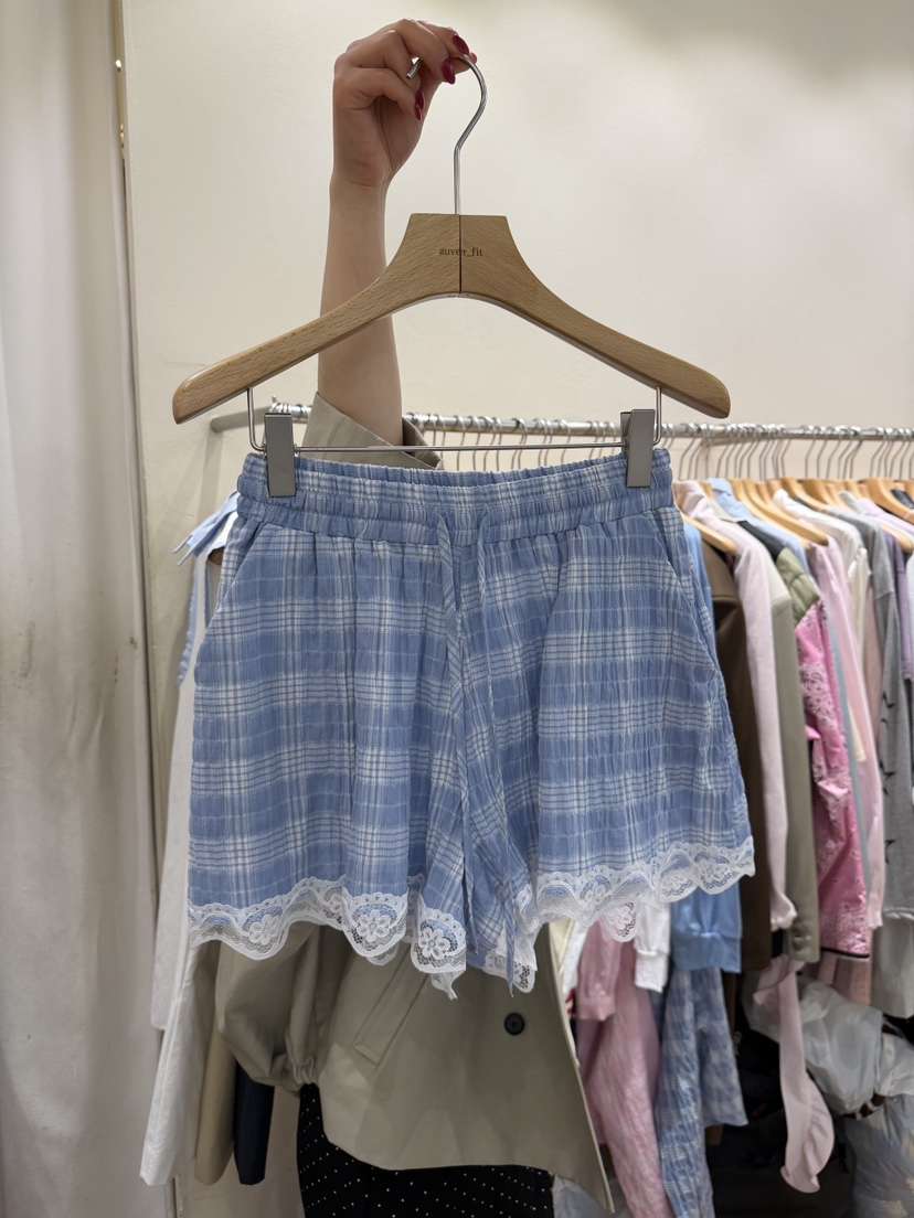 AUVERFIT韓國直郵實拍女裝新款職業人氣推薦26春夏短褲蕾絲AUVERFIT短褲