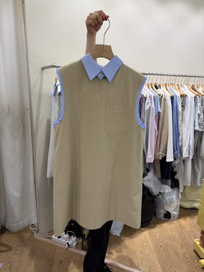 AUVERFIT韓國直郵實拍女士新款休閑職業人氣26春夏連衣裙AUVERFIT連衣裙