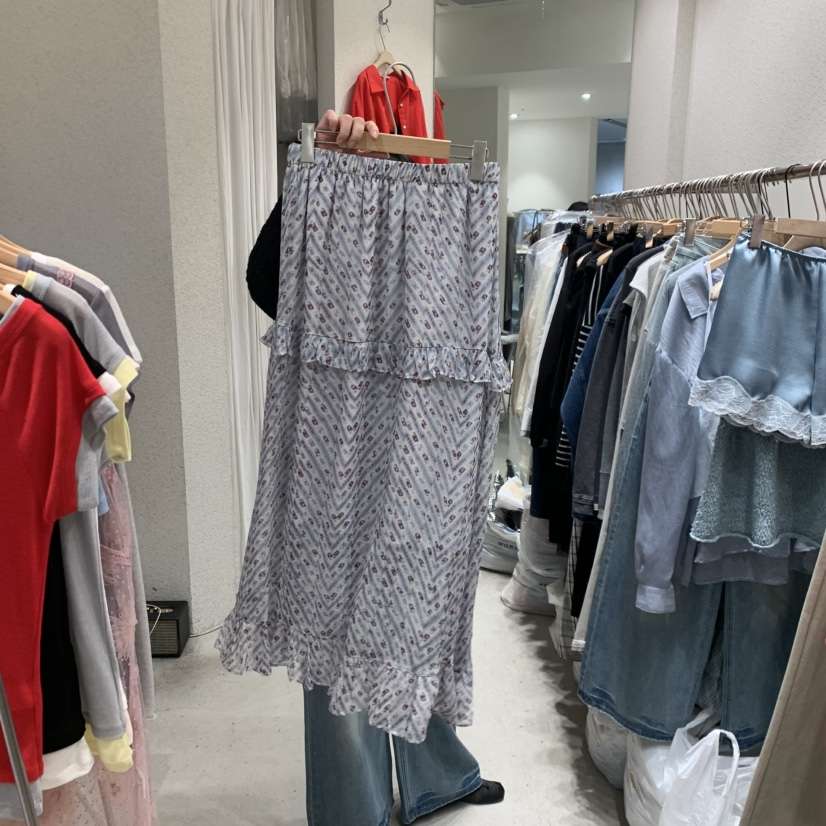 SSEMIENNE韓國直郵女裝新款時尚人氣26春夏推薦職業長裙雪紡SSENIQUE長裙