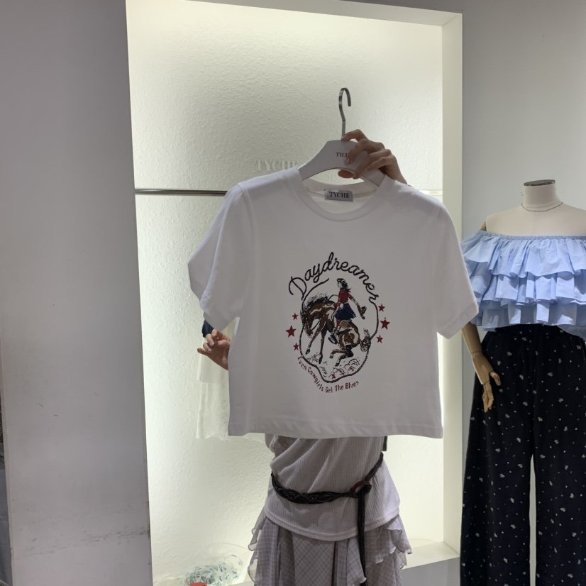 TYCHE韓國代購女士新品推薦職業時尚休閑人氣熱賣26春夏T恤TYCHET恤