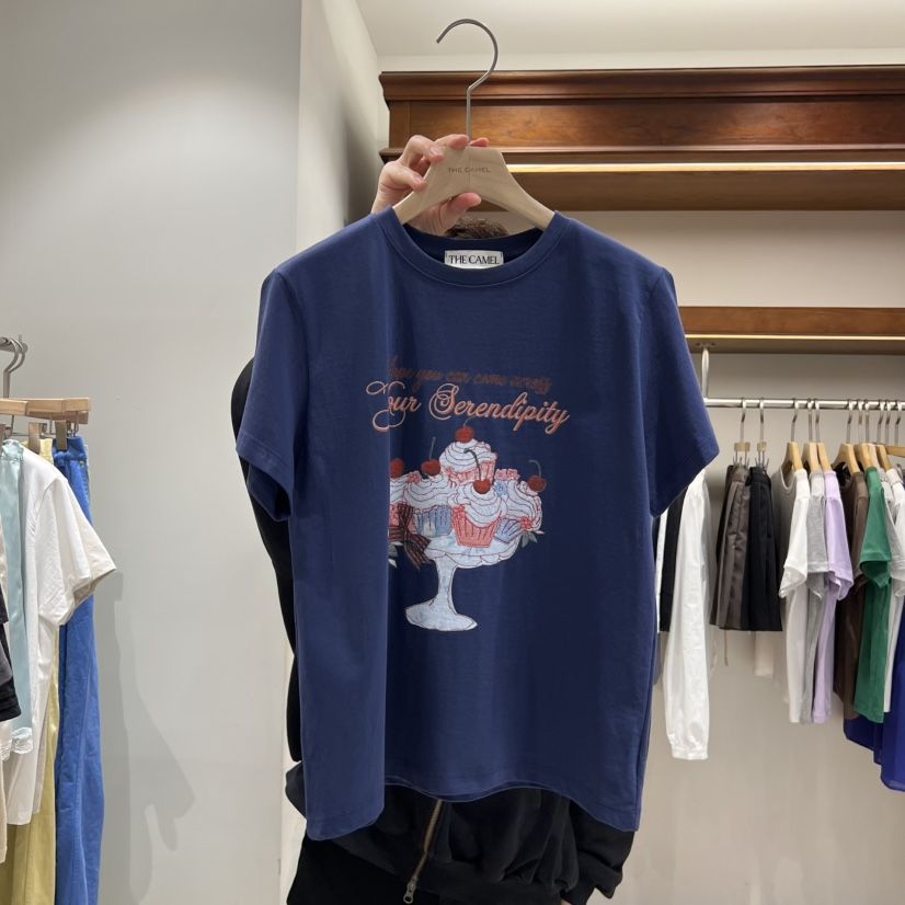 THE CAMEL韓國東大門代購女裝新品休閑T恤the came_l 家T恤
