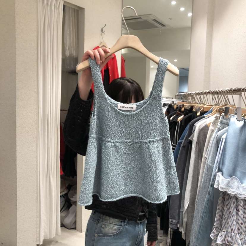 SSEMIENNE韓國代購女士新品職業推薦時尚休閑吊帶背心棉質SSENIQUE吊帶/背心