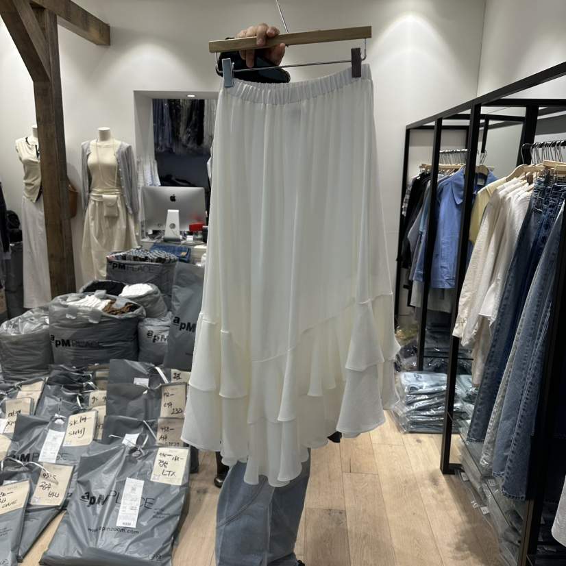 BRUNI/RICOTTA韓國直郵女士新款推薦時尚26春夏職業長裙BRUNI/RICOTTA長裙