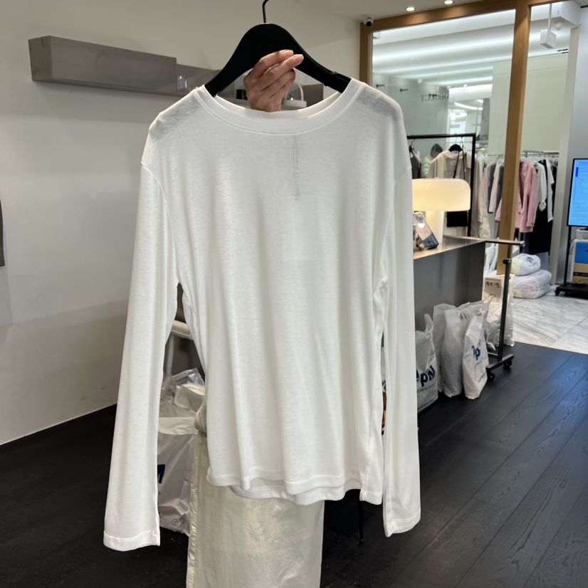 OBJECT韓國直郵女士新款熱賣時尚26春夏人氣休閑長袖T恤寬松OBJECT長袖T恤