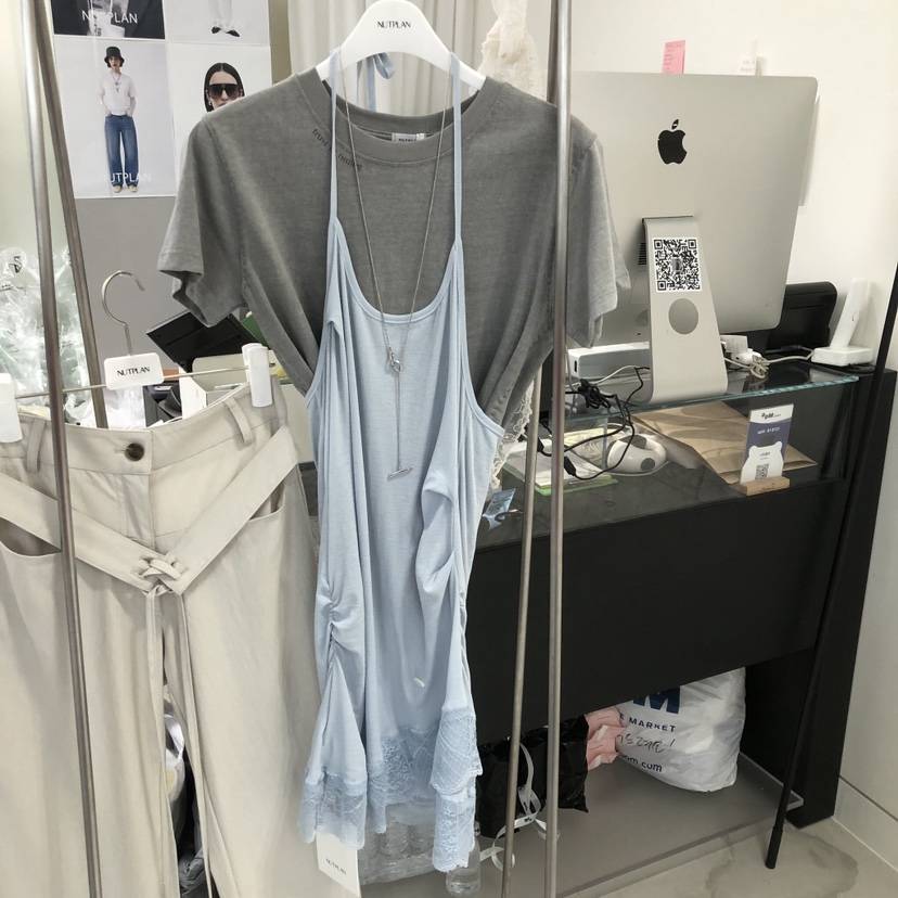 NUTPLAN韓國直郵實拍女士新款人氣熱賣休閑吊帶背心不含內搭NUTPLAN吊帶/背心