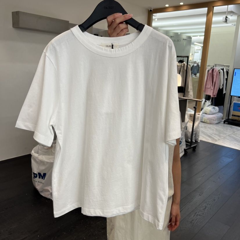 OBJECT韓國直郵女裝新品職業休閑熱賣人氣推薦時尚26春夏T恤OBJECTT恤