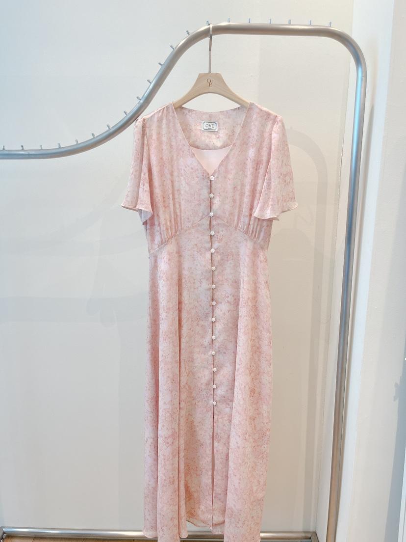 OVE韓國東大門直郵女裝新品熱賣職業26春夏推薦休閑連衣裙OVE連衣裙