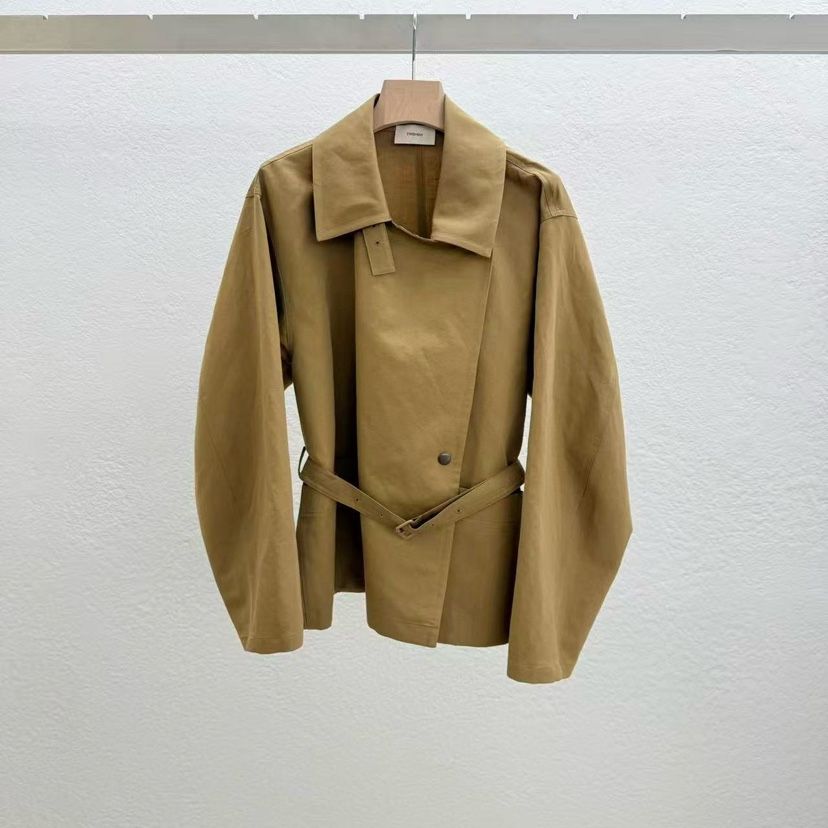 STATEMENT韓國代購女士新款熱賣人氣休閑推薦時尚夾克含腰帶STATEMENT夾克