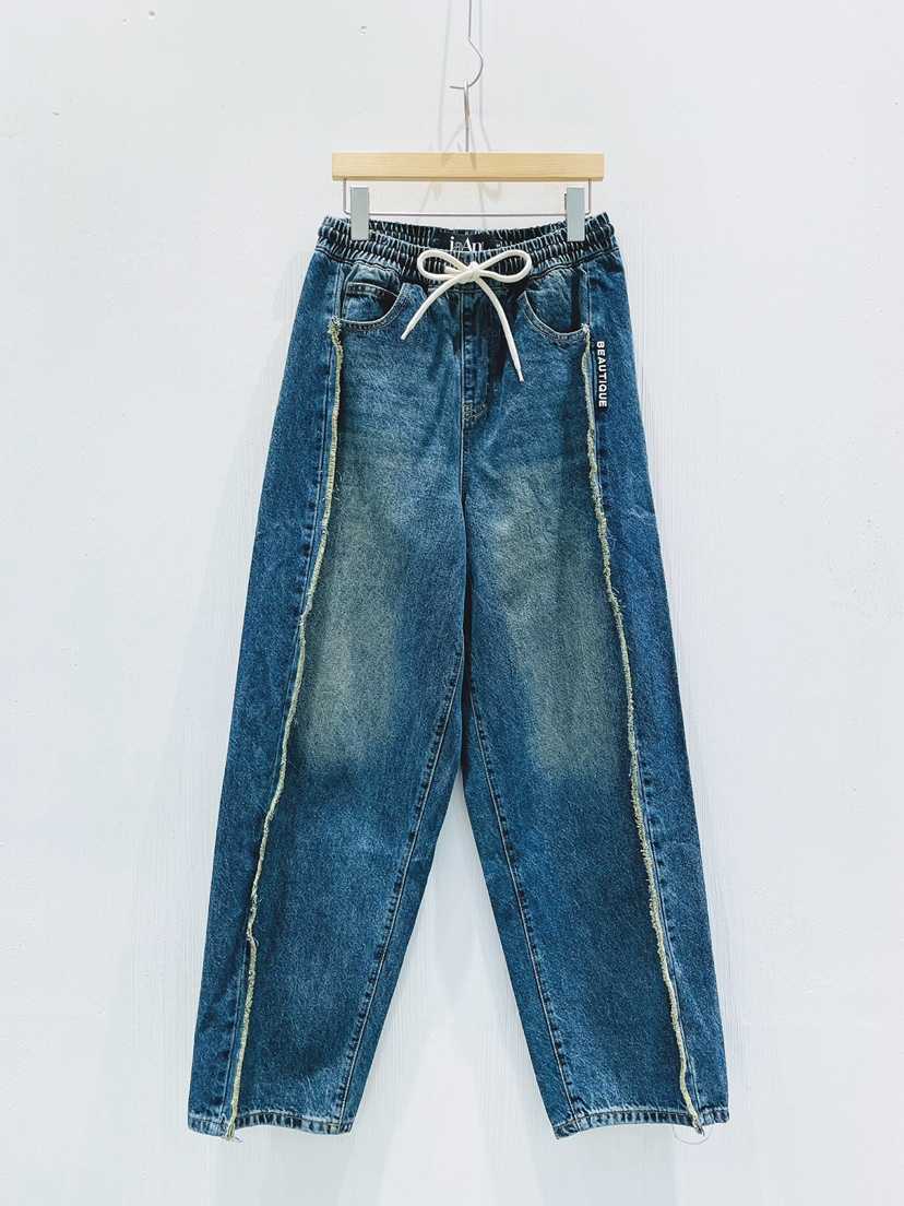 IAAN韓國代購女裝新品時尚職業26春夏熱賣休閑推薦牛仔褲iaAn牛仔褲