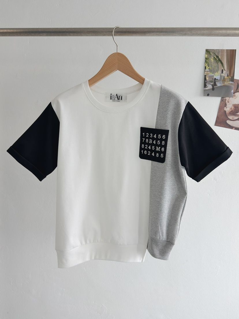 IAAN韓國東大門代購女裝新款人氣熱賣推薦職業休閑T恤口袋iaAnT恤