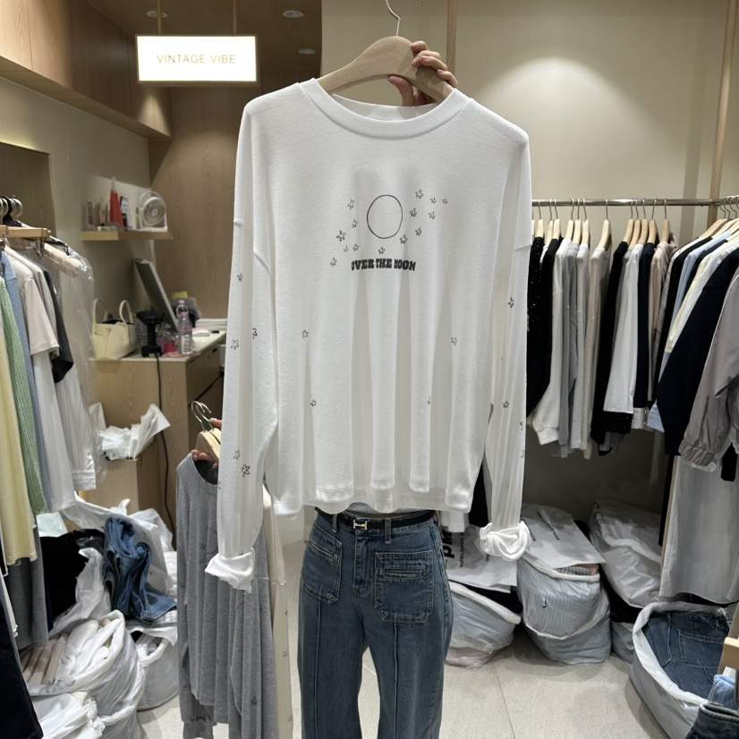 VINTAGE VIBE韓國直郵實拍女士新品26春夏推薦人氣長袖T恤VINTAGE VIBE長袖T恤