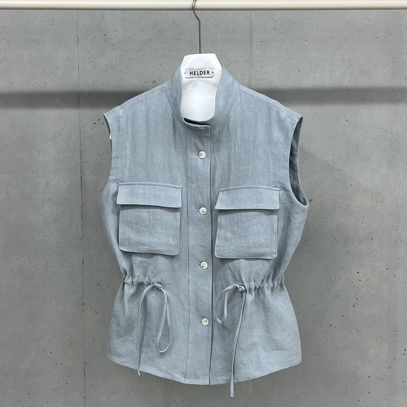 HELDER-P韓國東大門直郵女士新品熱賣休閑推薦馬甲亞麻布HELDER馬甲