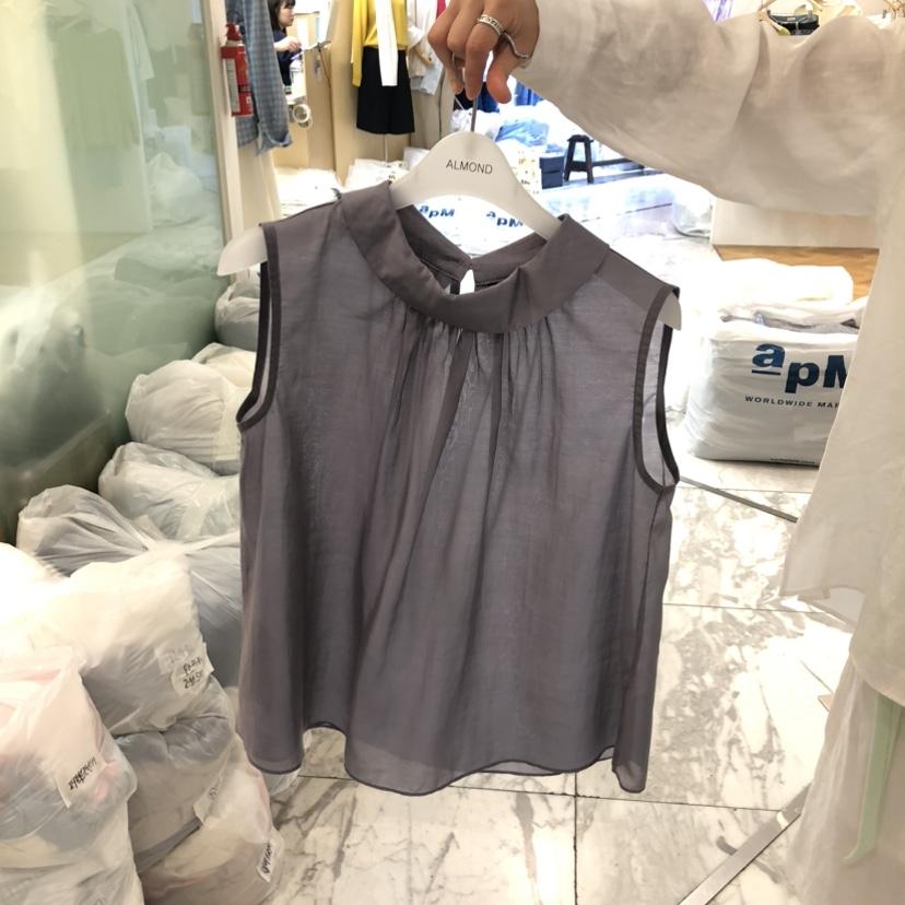 ALMOND韓國東大門直郵女士新品熱賣休閑人氣職業襯衫蕾絲衫ALMOND襯衫/蕾絲衫