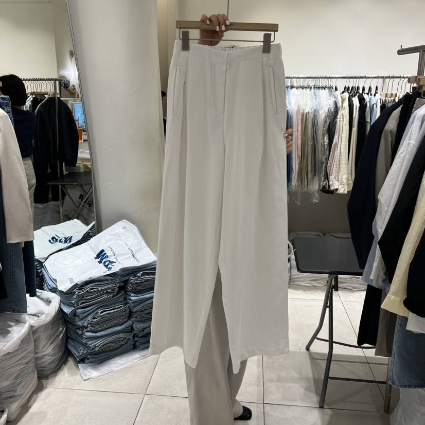 NAVYBURST韓國代購女裝新品人氣推薦休閑職業休閑褲亞麻布NAVY BURST休閑褲