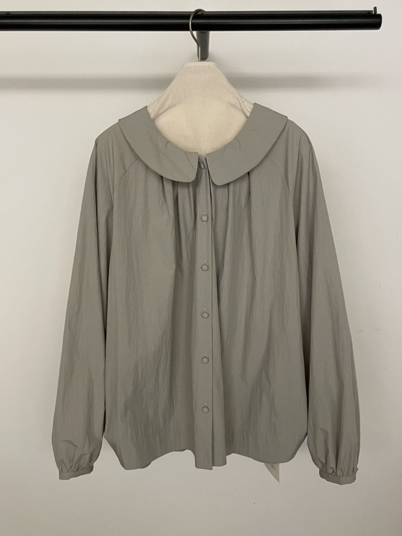 BOLD-A韓國東大門代購女裝新品休閑熱賣時尚襯衫蕾絲衫圓領RE BOLD襯衫/蕾絲衫