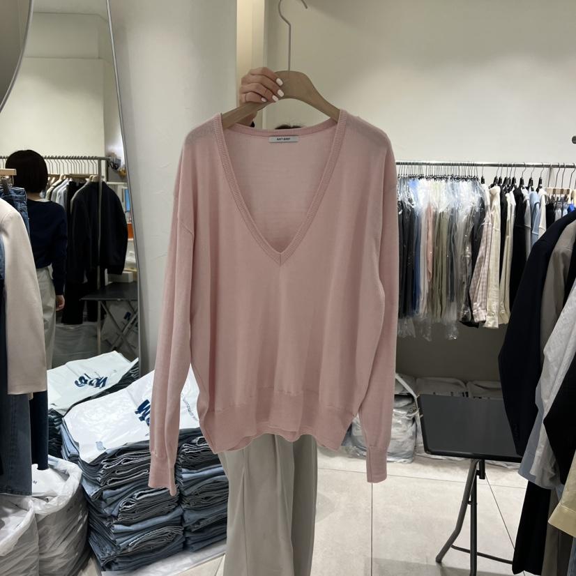 NAVYBURST韓國直郵女裝新款熱賣人氣26春夏職業針織衫V領NAVY BURST針織衫