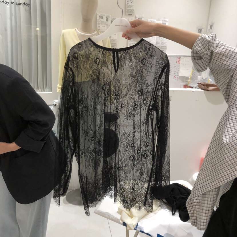 MONDAY TO SUNDAY韓國直郵實拍女裝新款熱賣襯衫蕾絲衫MONDAY TO SUNDAY襯衫/蕾絲衫